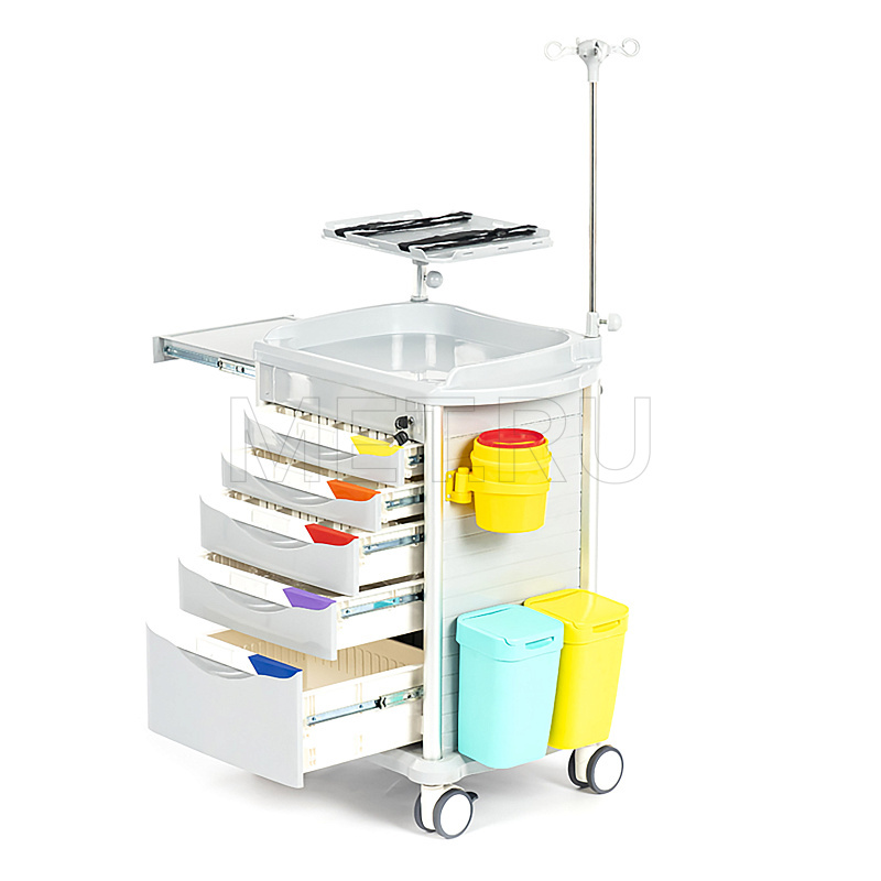 MET PSC-160 Тележка внутрибольничной скорой помощи с цветовой кодировкой МЕТ